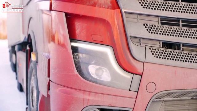 Testing New Mercedes-Benz Truck Actros L In Snow смотреть онлайн