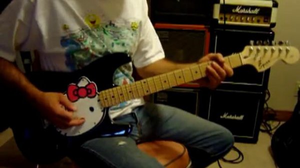 Fender Squier® Hello Kitty Stratocaster Electric Guitar