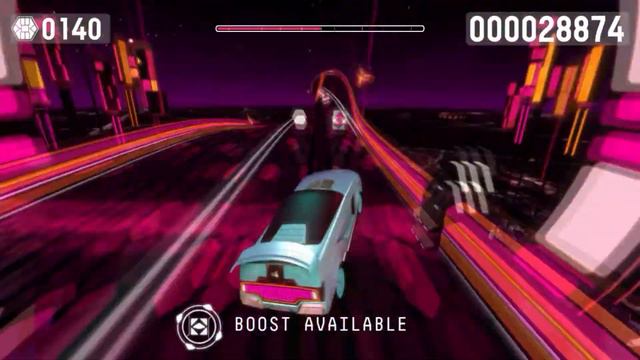 My first 100 in Riff Racer. Running in the 90s Piano Edition