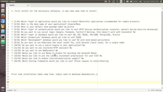 Screencast Jhipster Create monolithic Application смотреть онлайн