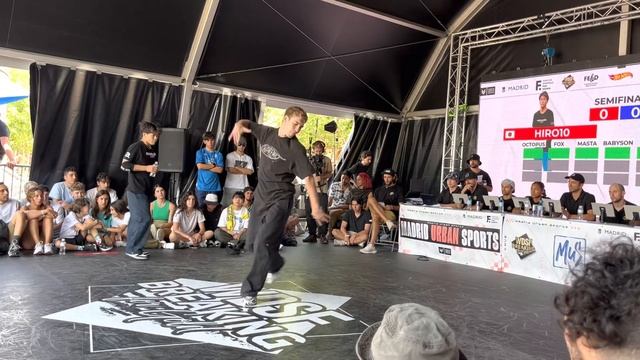 HIRO10 (JAP) VS AMIR (KAZ) SEMFINAL WDSF Breaking For Gold International Series in Madrid.MOV смотреть онлайн