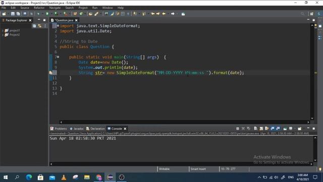 Java Date to String смотреть онлайн