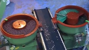 Автоматическая линия Rosler-Kromas для виброгалтовочной обработки изделий