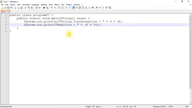 String Concatenation VS Addition in Printing Statement | Java Programming | program07 and program08 смотреть онлайн