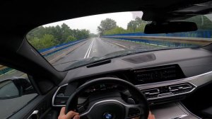 Driving BMW X5 G05 POV | drive car in the rain | GOPRO 9 4K |