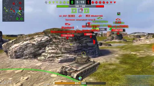 Мой первый бой на "Шерифе" Tanks Blitz. смотреть онлайн