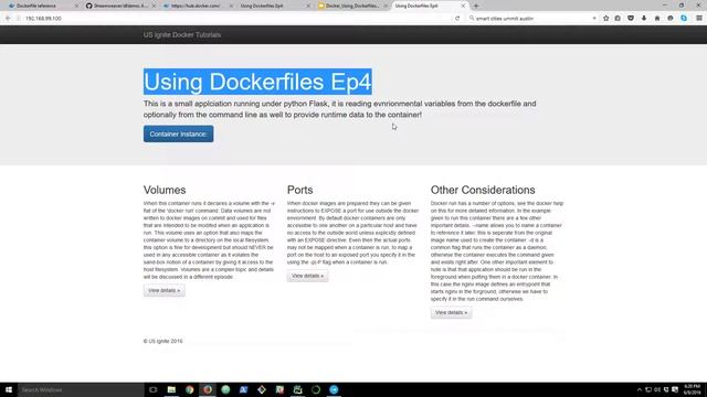 Docker: Using Dockerfiles (Ep 4) смотреть онлайн