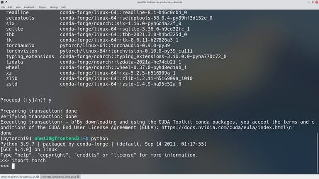 PyTorch with anaconda: Up and running in under ten minutes on the Andrena GPU cluster смотреть онлайн