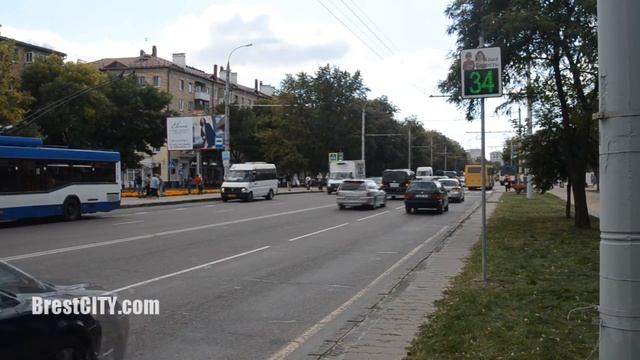 BrestCITY.com: Датчик контроля скорости на МОПРа. Брест смотреть онлайн