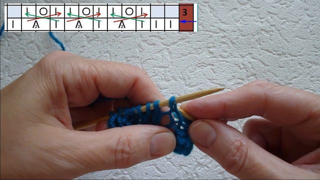 НАКЛОННЫЙ УЗОР СПИЦАМИ смотреть онлайн