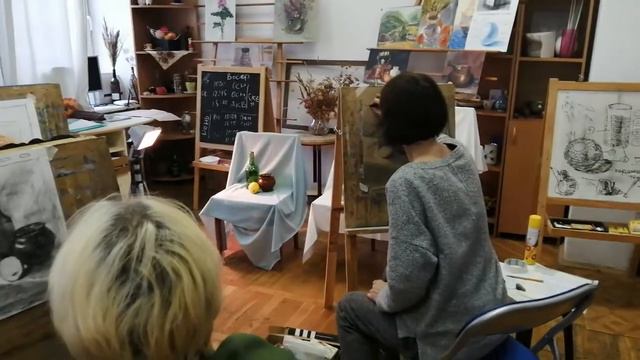 Что делать, чтобы не было диссонанса в картине. Аффреско.