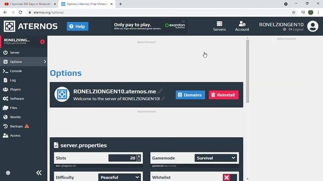 How to reinstall your aternos server and delete all your data смотреть онлайн