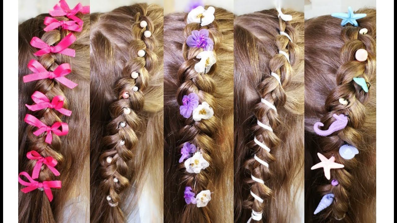 How To Decorate A Simple Braid? - Accessories For Braids. Чем украсить косу?