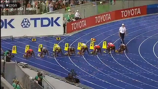 Мировой рекорд на 100м, Легенда, Усейн Болт смотреть онлайн