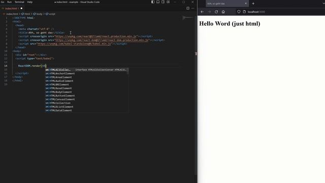 #3 - Using REACT without NodeJS смотреть онлайн