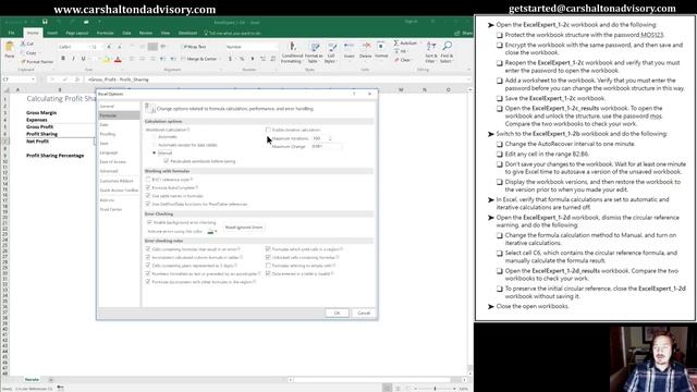 Obj. 1-2 (5/5) Manage Workbook Review 77-728 MOS Excel 2016 Expert Tutorial смотреть онлайн