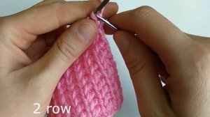 Простой но красивый  узор спицами . Замена лицевой глади. УЗОРЫ СПИЦАМИ.