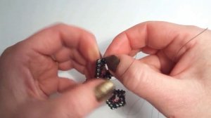 Плетение крестика из бисера. Часть 2.