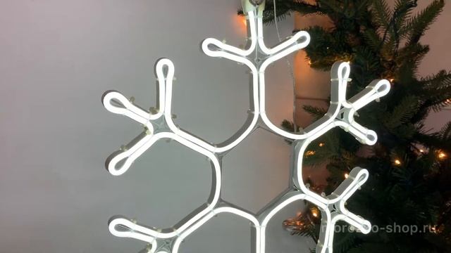 Светящаяся СНЕЖИНКА ШАЙН, холодных белых LED-огней, уличная 490891- 490892- 490893- смотреть онлайн