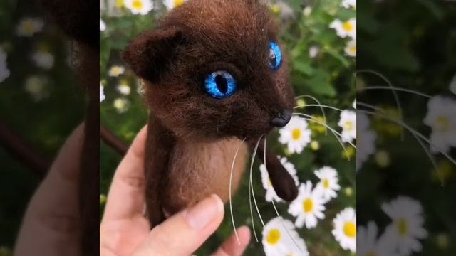 Сиамский Кот сухое валяние @oksana_makediy смотреть онлайн