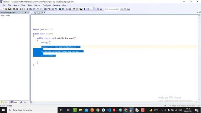 Write a java program to display alternate character from a given string. смотреть онлайн