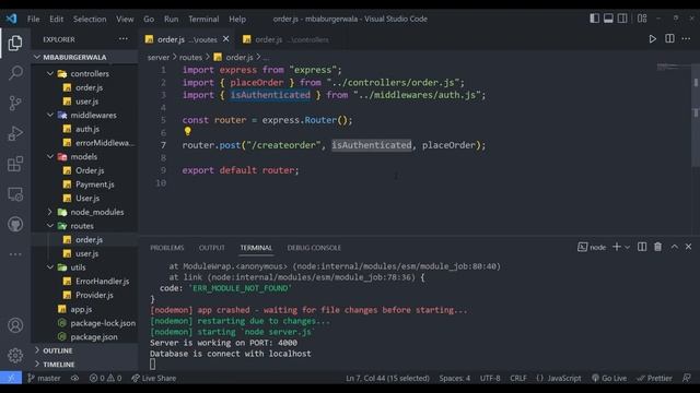 MBA Burger Wala Backend, Node.JS, Express, MongoDB, PassportJS, Googe Auth, MERN STACK PROJECT смотреть онлайн