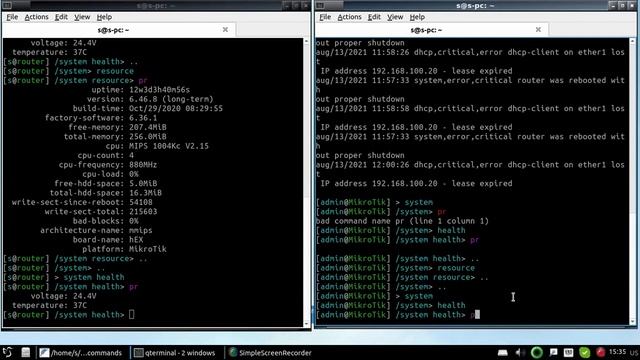 проверка здоровья роутера MikroTik смотреть онлайн