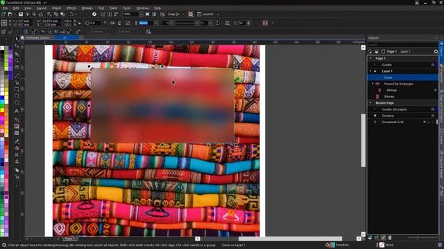 Glassmorphism the easy way on CorelDRAW смотреть онлайн