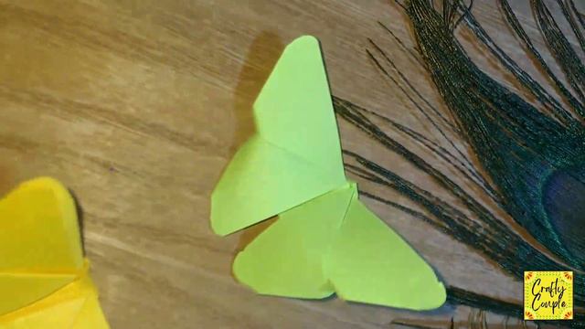 2 Cute Origami Butterfly Craft|Paper Crafts|Origami@crafty Couple