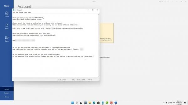 How to activate microsoft office 2019/2016 professional plus with key retailer