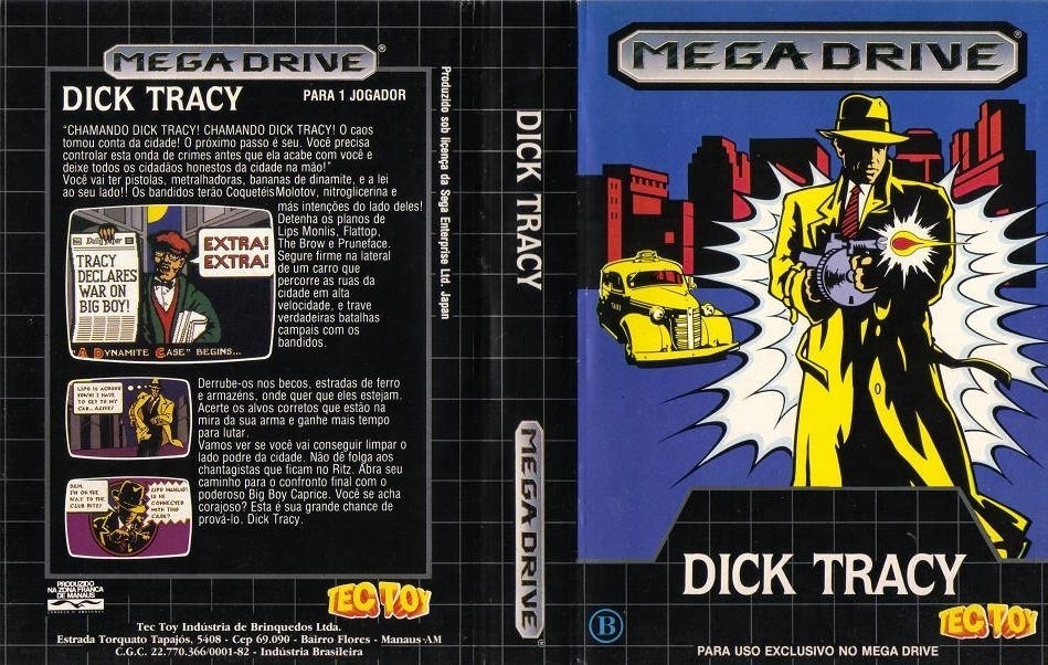 Sega Mega Drive 2 (Smd) 16-bit Dick Tracy Полное Прохождение
