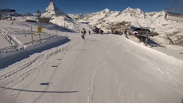 Zermatt ski resort. Switzerland. Горнолыжный курорт Церматт. Швейцария смотреть онлайн