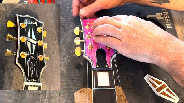 Homemade DIY Les Paul Custom - I Put A Gibson Les Paul Custom Water Slide Decal On It Today смотреть онлайн