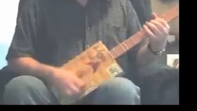 3 string cigar box strum stick dulcimer guitar Bluesboy Jag смотреть онлайн