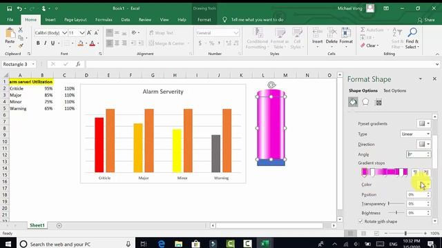 How to create info-graphic 3D Glass Chart in Microsoft Excel 2019 смотреть онлайн