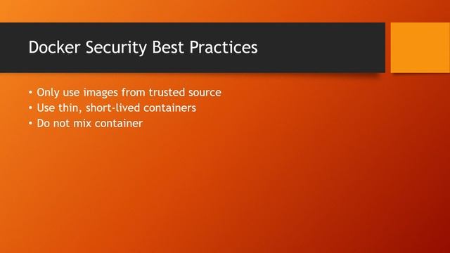 Introduction to Docker Security смотреть онлайн