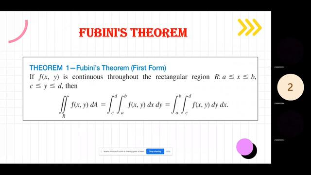 fubini's theorem and double integral смотреть онлайн