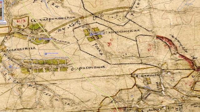 План генерального межевания Калужского уезда для Garmin смотреть онлайн