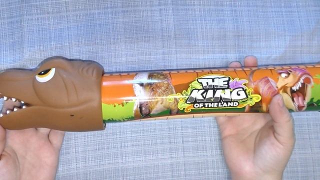 Распаковка и обзор Игрушечное оружие 1TOY Аквамания Водяная помпа Динозавр