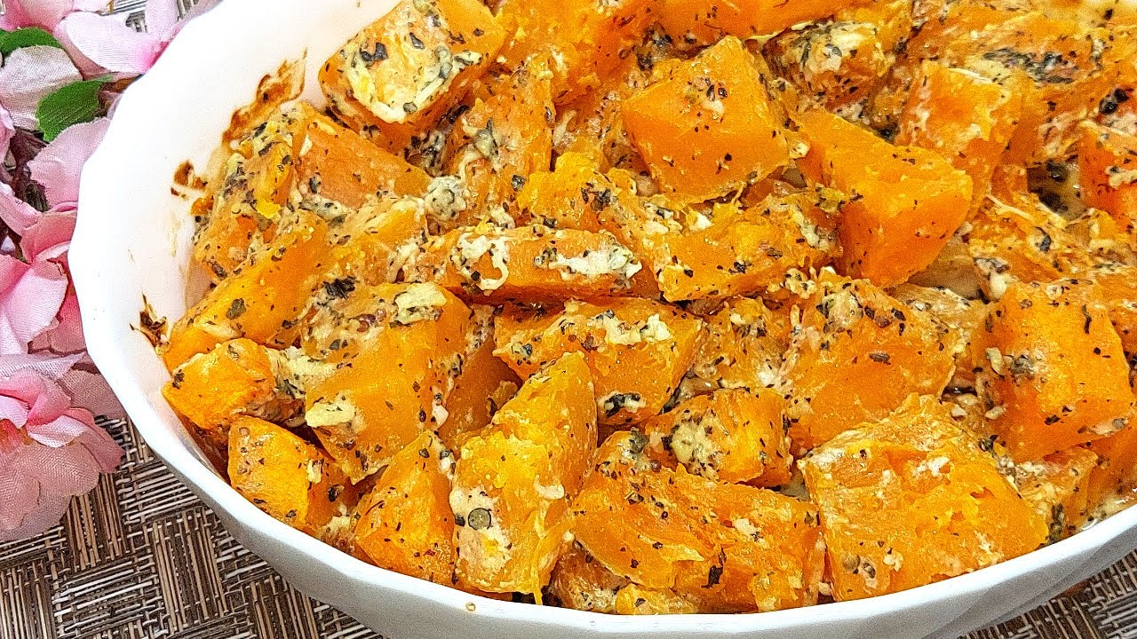 А Вы так готовили Тыкву. Обалденная Тыква запеченная в Духовке. На гарнир и просто так. смотреть онлайн