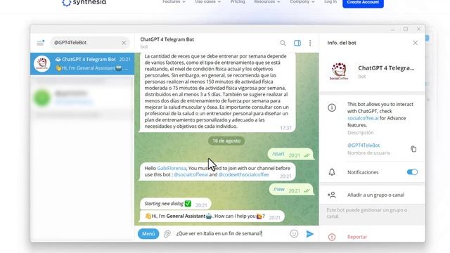 ? Cómo usar CHAT-GPT en TELEGRAM (bot gratis) смотреть онлайн