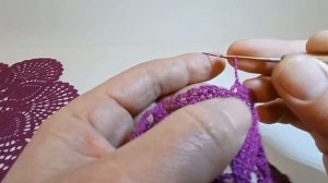 Салфетка крючком Анна. Вторая часть. Крючок.Крючок для начинающих.