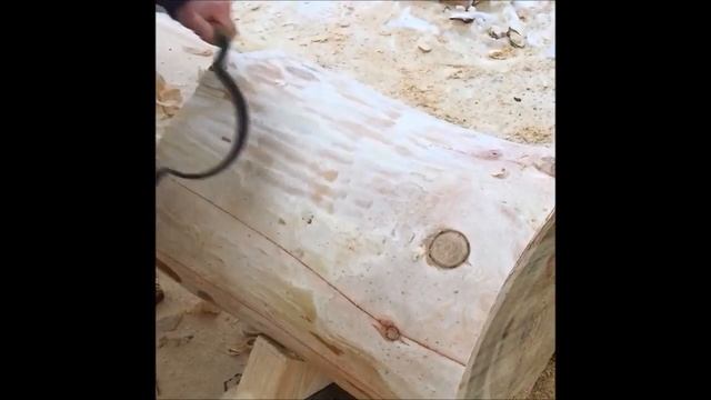 Рубленные дома из кедра обработка бревна скобелем смотреть онлайн