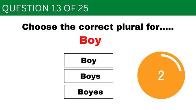 🔥Plural Noun Quiz - Can You Choose The Correct Plural Form Of Each Noun? Grammar Exercises смотреть онлайн
