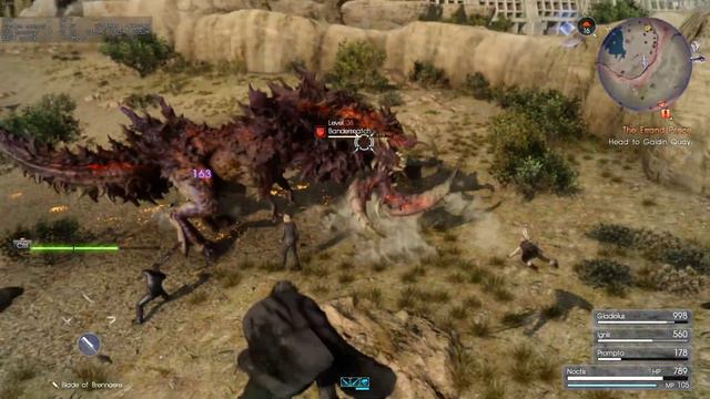 Final Fantasy XV - Bandersnatch BOSS FIGHT | Level 10 VS Level 38 BOSS смотреть онлайн