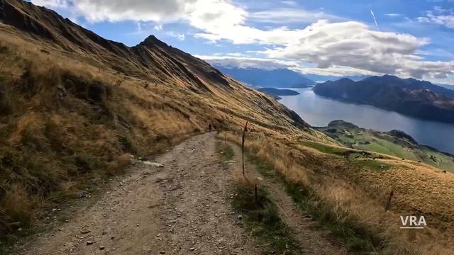 Virtual Run 4K - Roys Peak Scenery New Zealand - Virtual Running Video For Treadmill