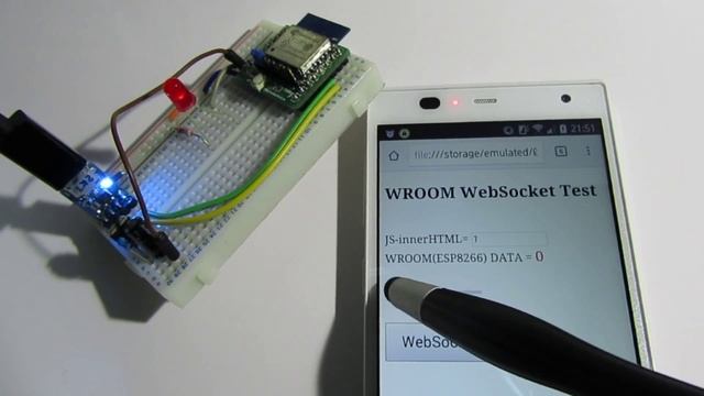 WebSocket communication test of WROOM(ESP8266) and смотреть онлайн