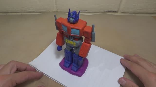 Оптимус Прайм из пластилина. Трансформеры. смотреть онлайн