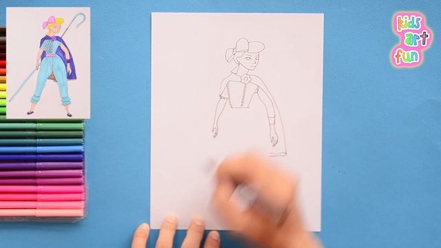 How to draw Little Bo Peep - Disney Toy Story смотреть онлайн