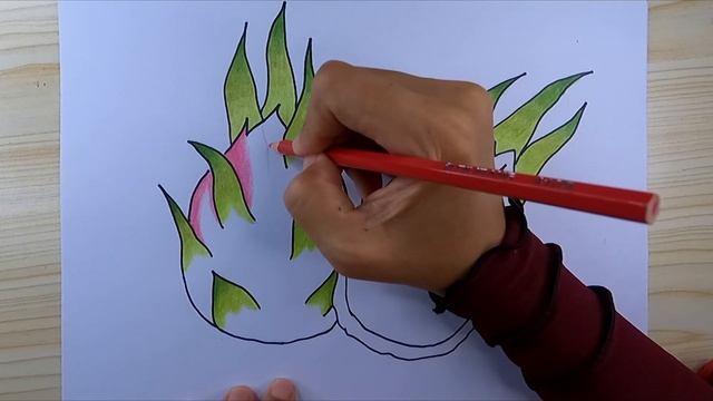 HOW TO DRAW & COLORING REALISTIC DRAGON FRUIT смотреть онлайн